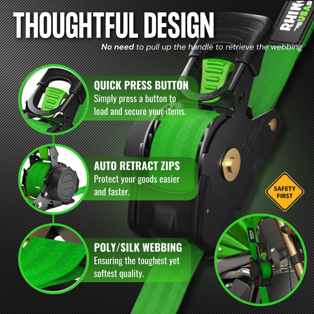 🎁 Limited Time – Upgraded 2025 Retractable Ratchet Strap (Perfect Gift for Men💙)